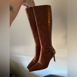 RALPH LAUREN BROWN LEATHER BOOTS 7.5